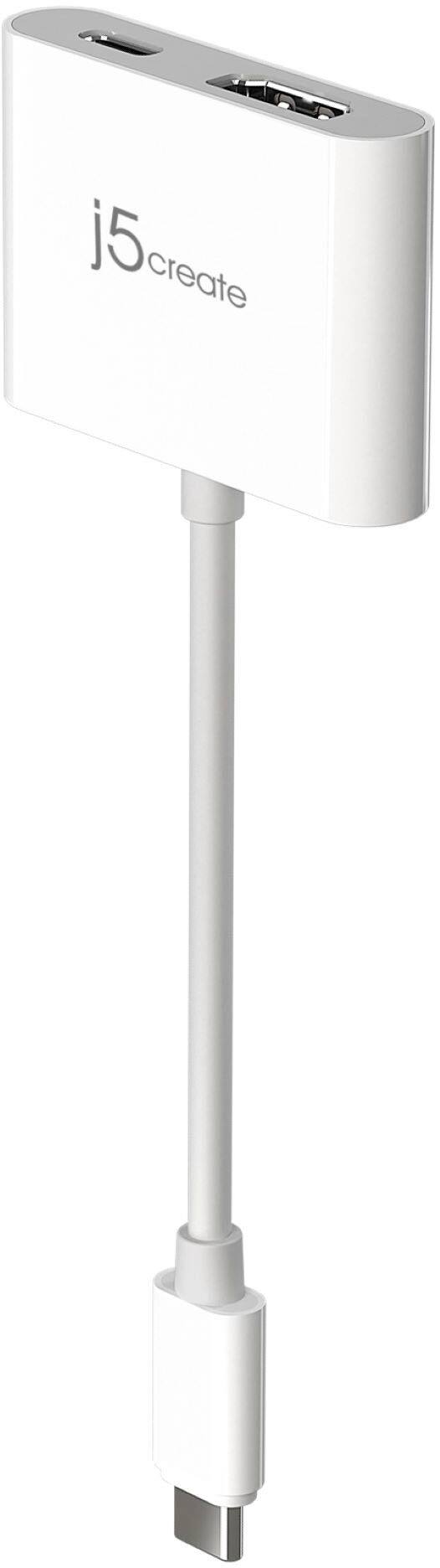 Left. j5create - USB-C to 4K HDMI Adapter - White.