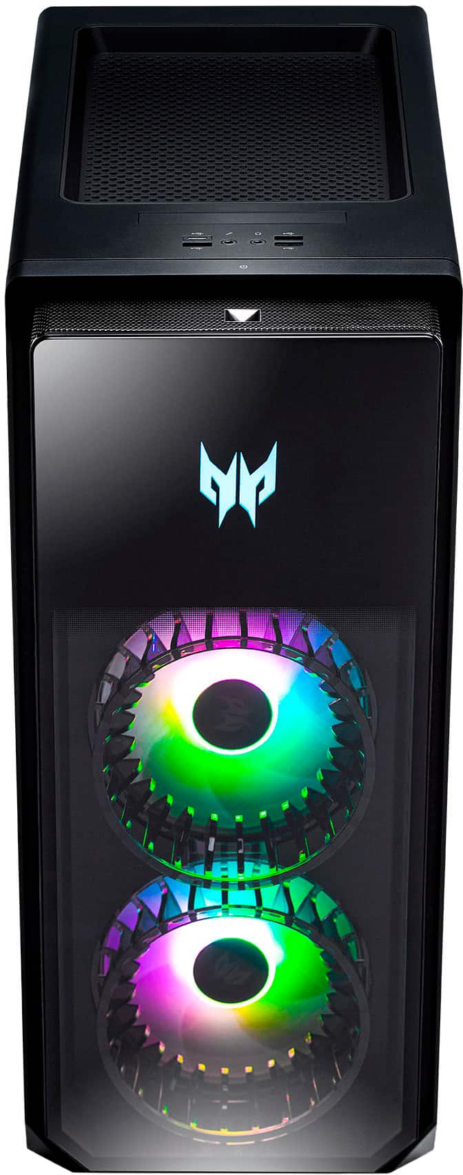 Alt View 2. Acer - Predator Orion 5000 Gaming Desktop- Intel Core i7-13700F-32GB Memory- NVIDIA GeForce RTX 4070 - 1TB Gen 4 SSD - Black.