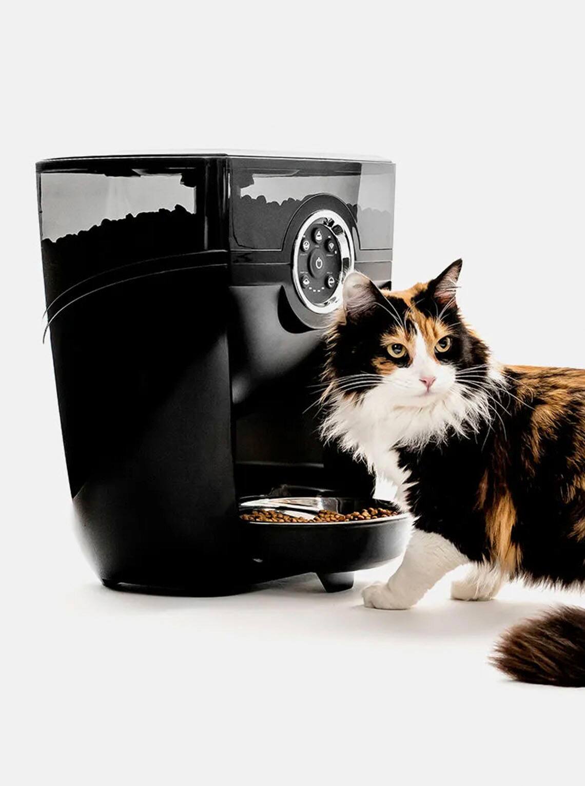 Alt View 13. Whisker - Feeder-Robot Wi-fi Cat & Dog Auto-feeder with Hopper & Backup Battery Compatibility (sold separately) - White.