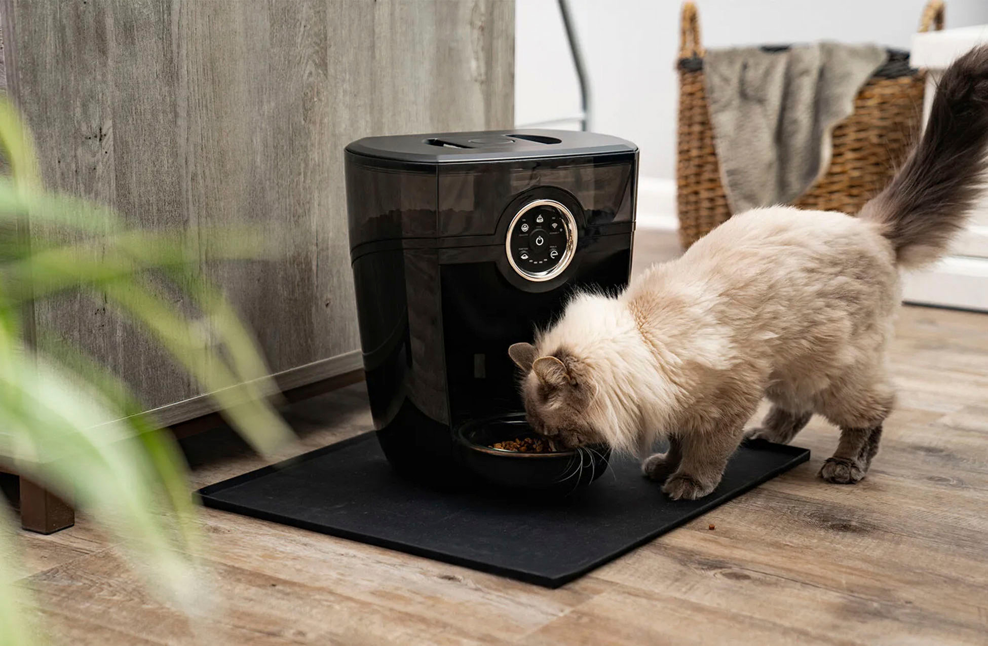 Alt View 14. Whisker - Feeder-Robot Wi-fi Cat & Dog Auto-feeder with Hopper & Backup Battery Compatibility (sold separately) - White.