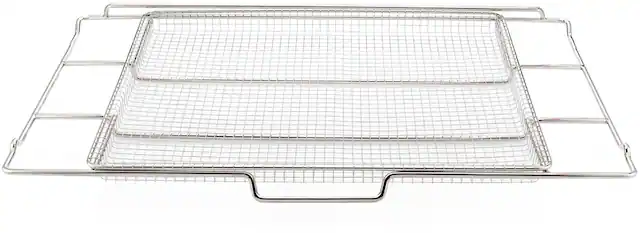 Front. Frigidaire - ReadyCook 30" Air Fry Tray for Select Frigidaire Ranges and Wall Ovens - Silver.