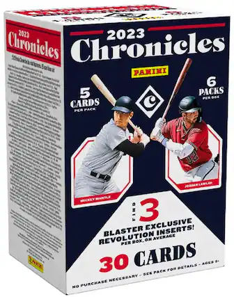 Front. Panini - 2023 Panini Chronicles Baseball Blaster Box.