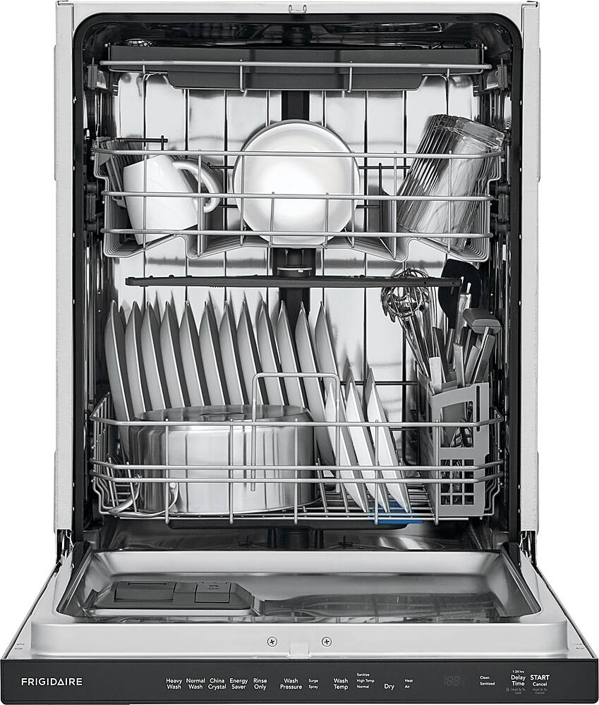 Alt View 12. Frigidaire - 24" Top Control Built-In Stainless Steel Tub Dishwasher with MaxDry 49dBA - Stainless steel.