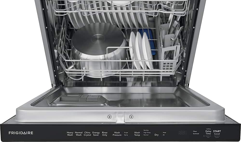 Alt View 15. Frigidaire - 24" Top Control Built-In Stainless Steel Tub Dishwasher with MaxDry 49dBA - Stainless steel.
