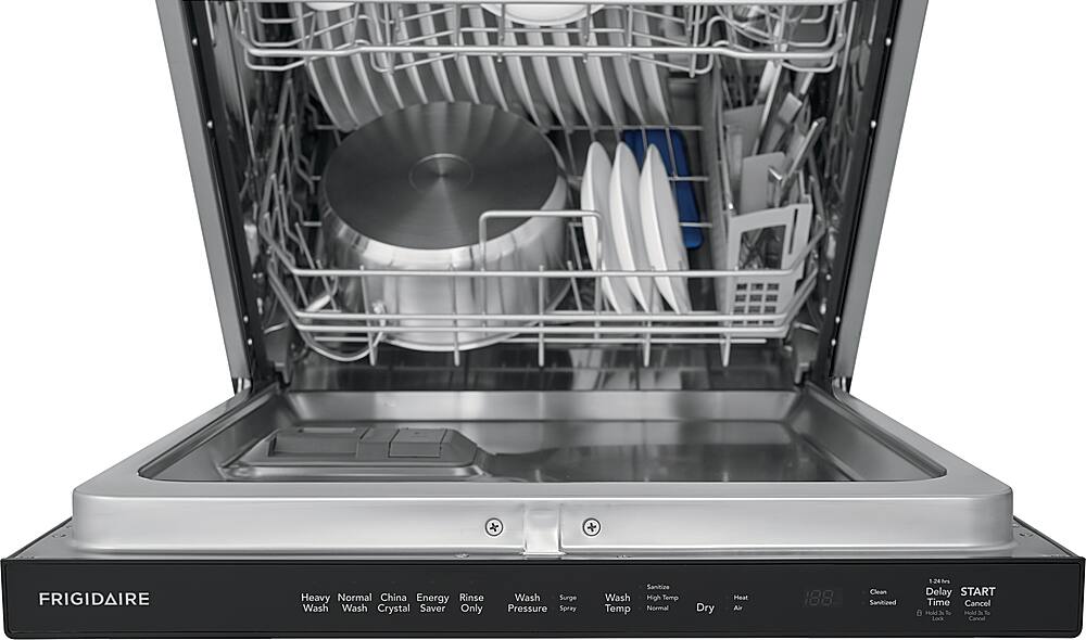 Alt View 15. Frigidaire - 24" Top Control Built-In Stainless Steel Tub Dishwasher with MaxDry 49dBA - Stainless steel.