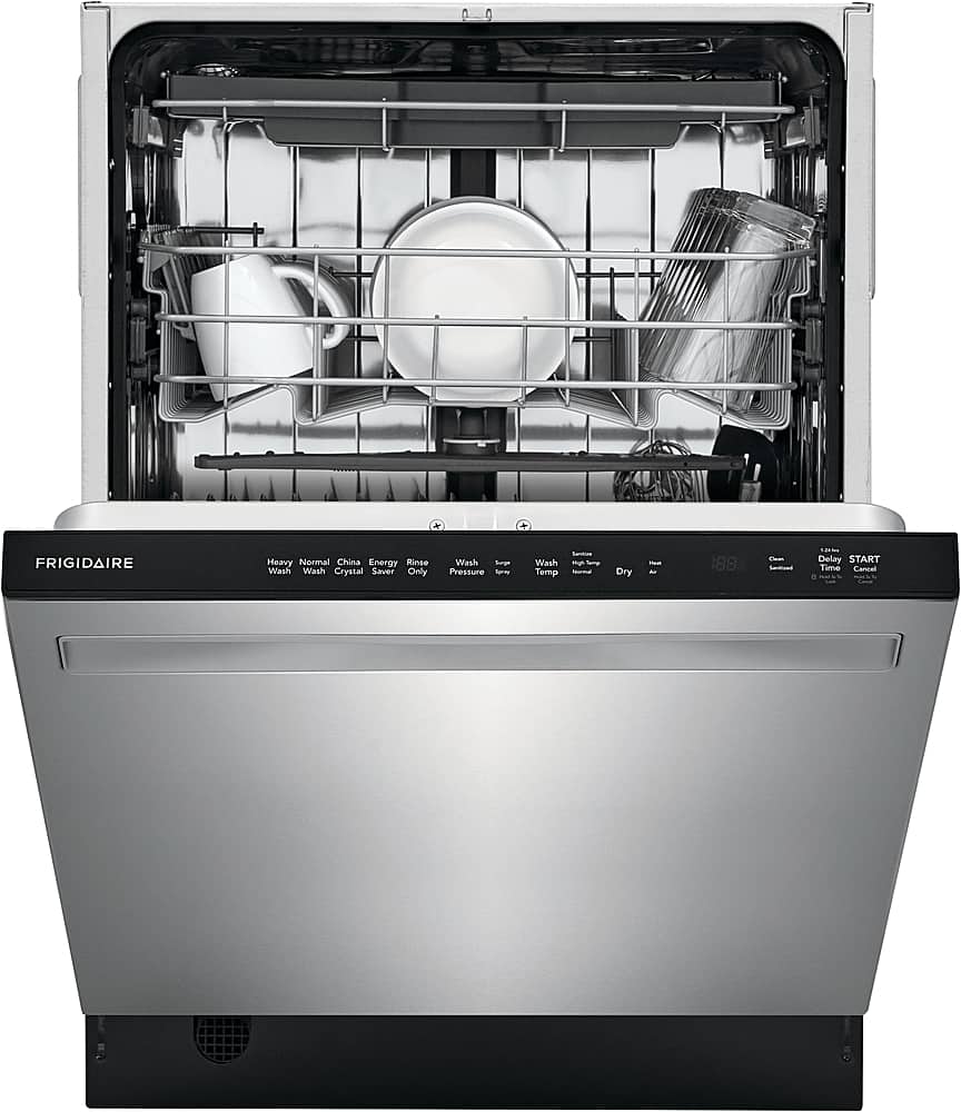 Alt View 2. Frigidaire - 24" Top Control Built-In Stainless Steel Tub Dishwasher with MaxDry 49dBA - Stainless steel.