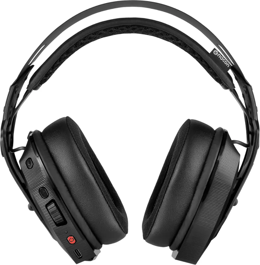 Alt View 15. RIG - 900 Max HX Dual Wireless Gaming Headset with Dolby Atmos, Bluetooth, and Base for Xbox, PlayStation, Nintendo Switch, PC - Black.