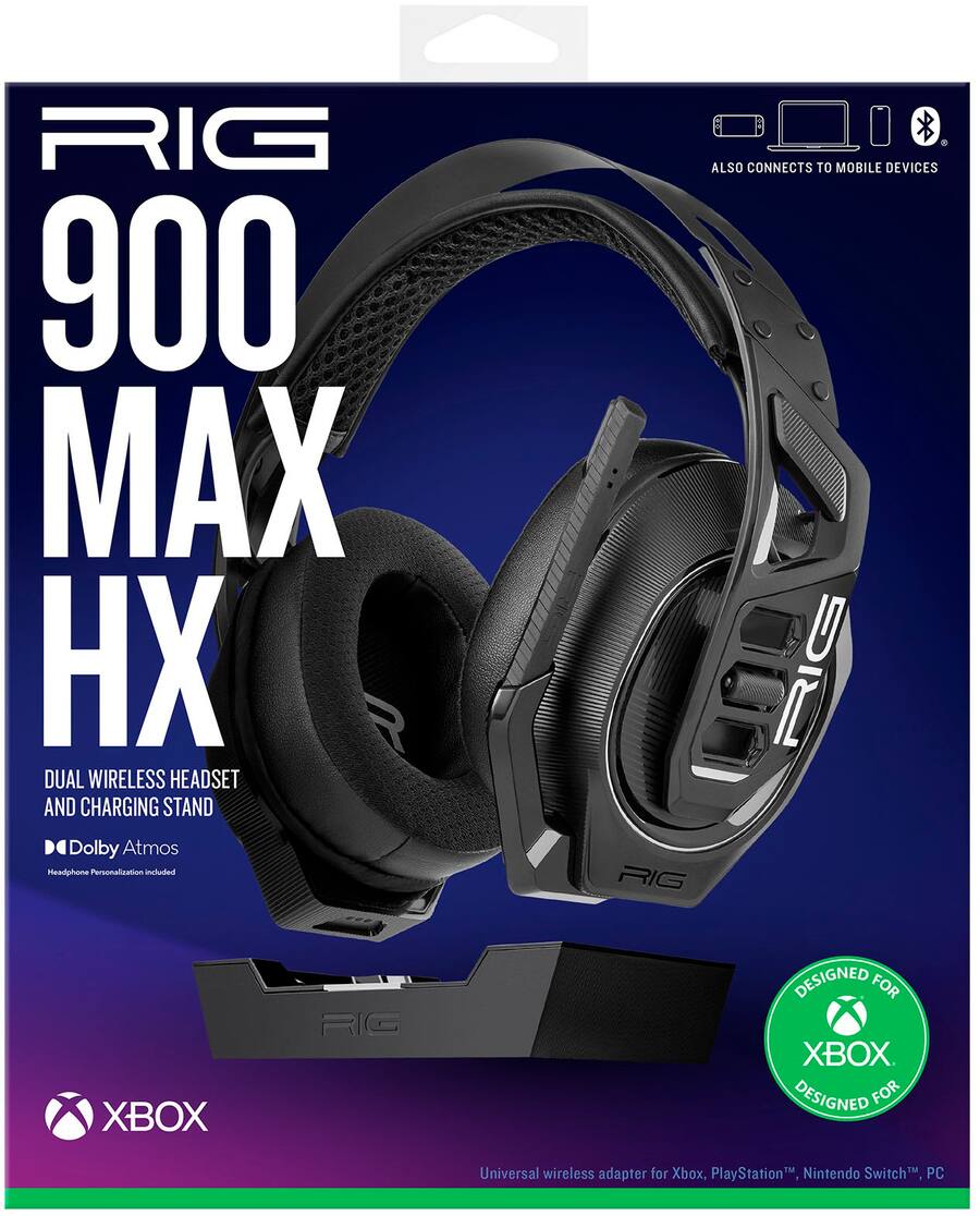 RIG 900 MAX HX Dual Wireless Gaming Headset w/Dolby Atmos,Bluetooth ...