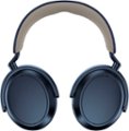 Left. Sennheiser - Momentum 4 Wireless Adaptive Noise-Canceling Over-The-Ear Headphones - Denim.