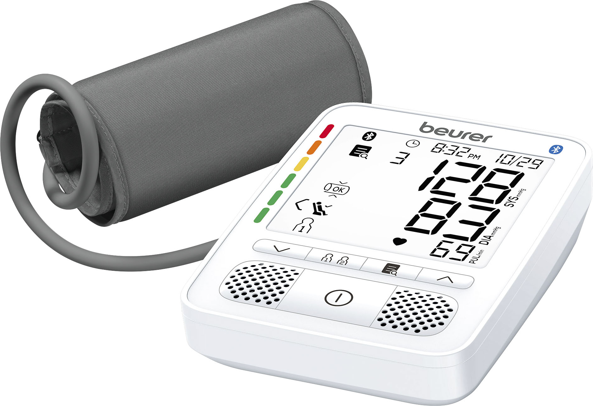 Beurer BM 96 Upper Arm Blood Pressure Monitor, White - Worldshop