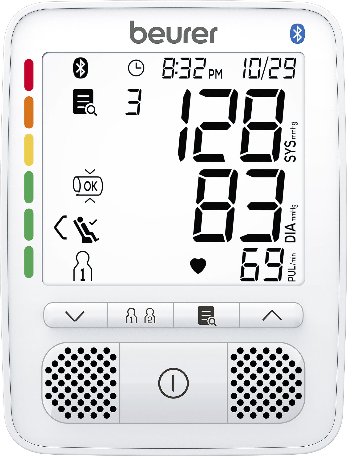 New LED Rechargeable Wrist Blood Pressure Monitor English