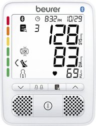Beurer - Blood Pressure Monitor  Upper Arm - White - Front_Zoom
