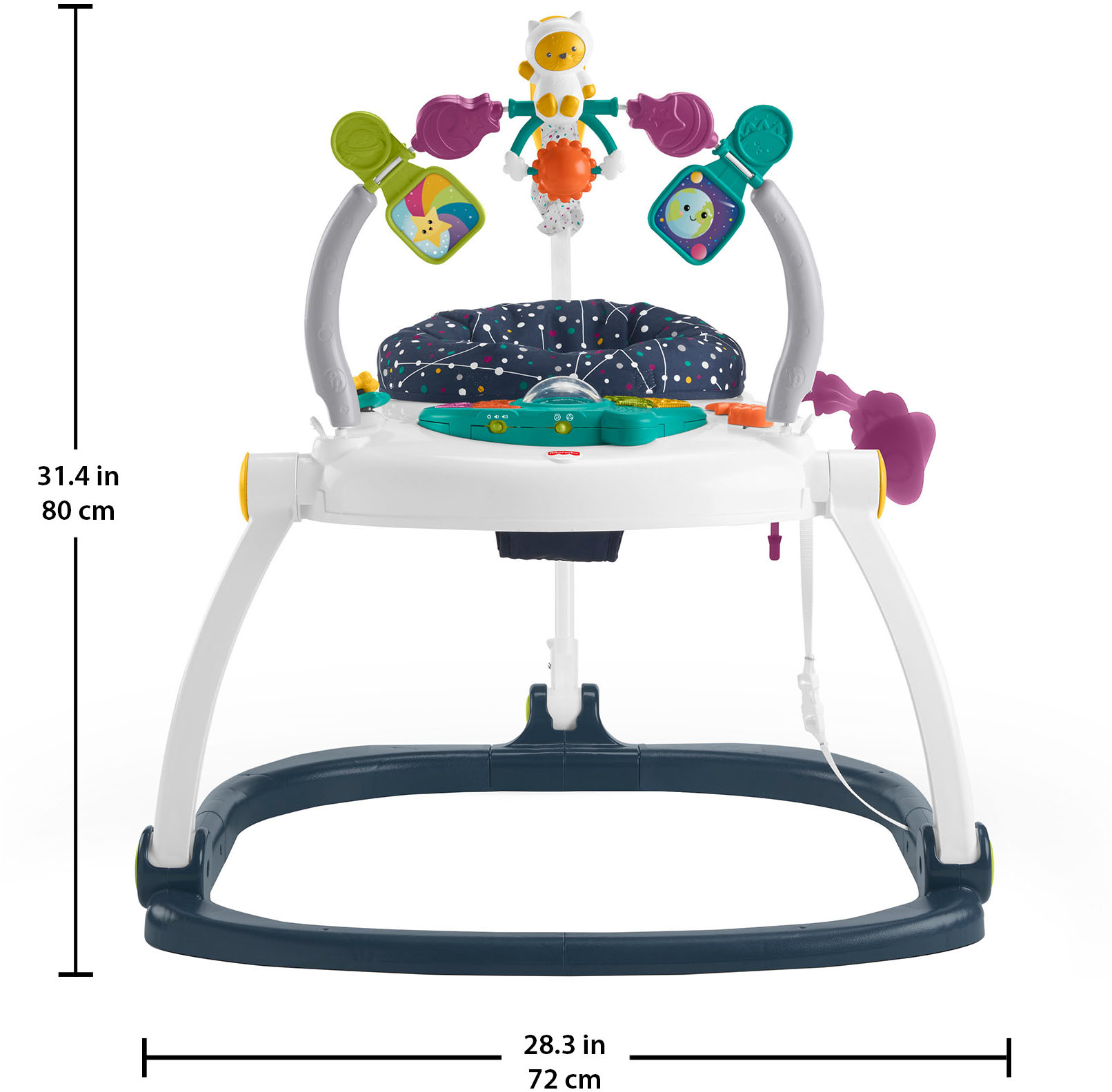 Left View: Fisher-Price - Astro Kitty Jumperoo - Multi