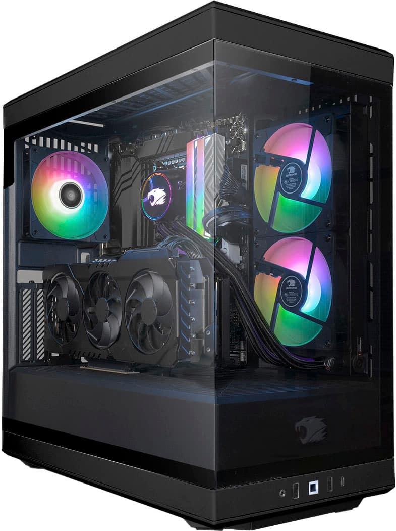 Angle. iBUYPOWER - Y40 Gaming Desktop - Intel Core i7-13700F - 32GB DDR5 RAM - NVIDIA GeForce RTX 4060Ti 16GB - 2TB NVMe SSD - Black.