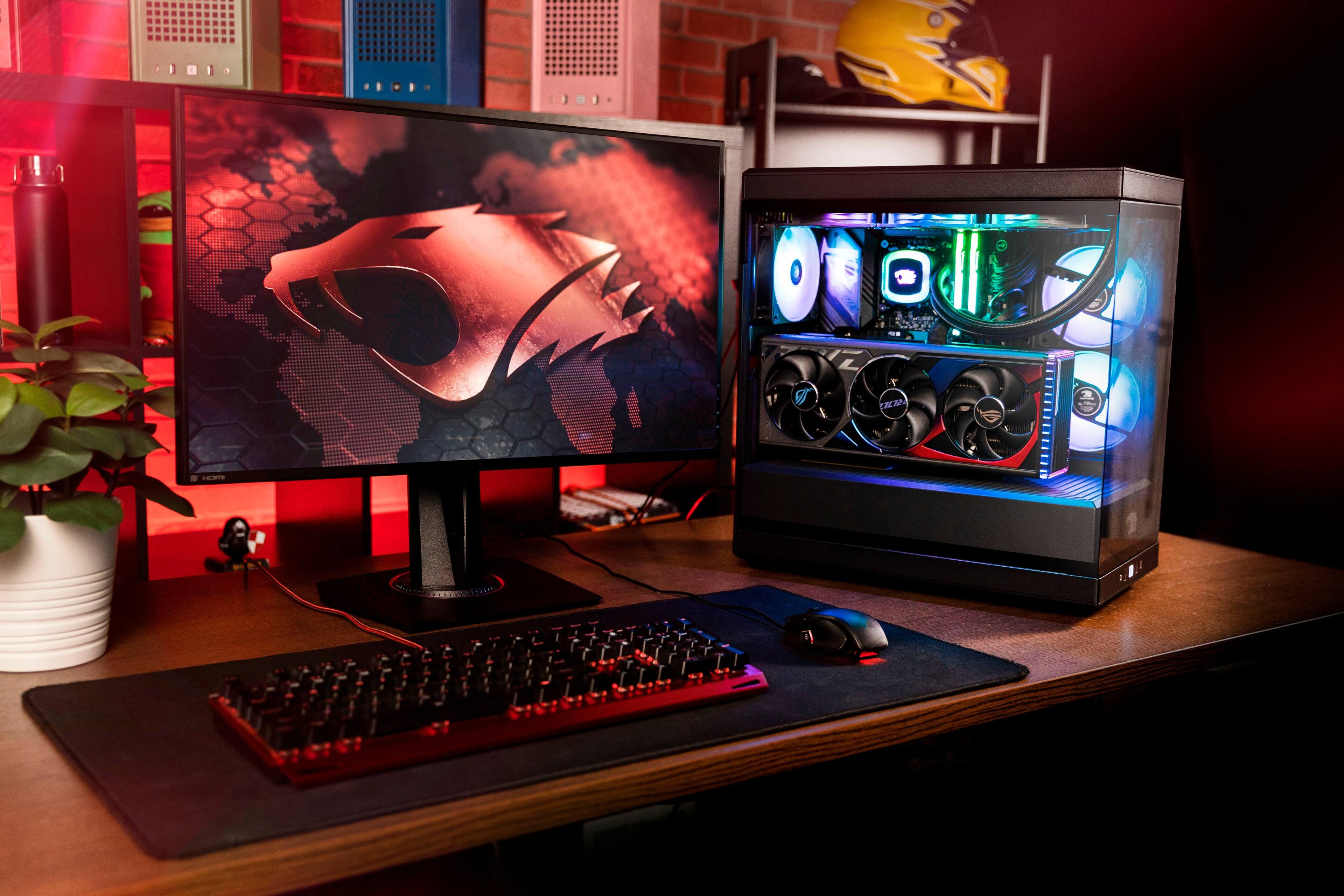 Alt View 5. iBUYPOWER - Y40 Gaming Desktop - Intel Core i7-13700F - 32GB DDR5 RAM - NVIDIA GeForce RTX 4060Ti 16GB - 2TB NVMe SSD - Black.