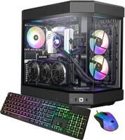 iBUYPOWER - Y60 Gaming Desktop - AMD Ryzen 7 7700X - 32GB DDR5 RAM - NVIDIA GeForce RTX 4060Ti 8GB - 2TB NVMe SSD - Black - Front_Zoom