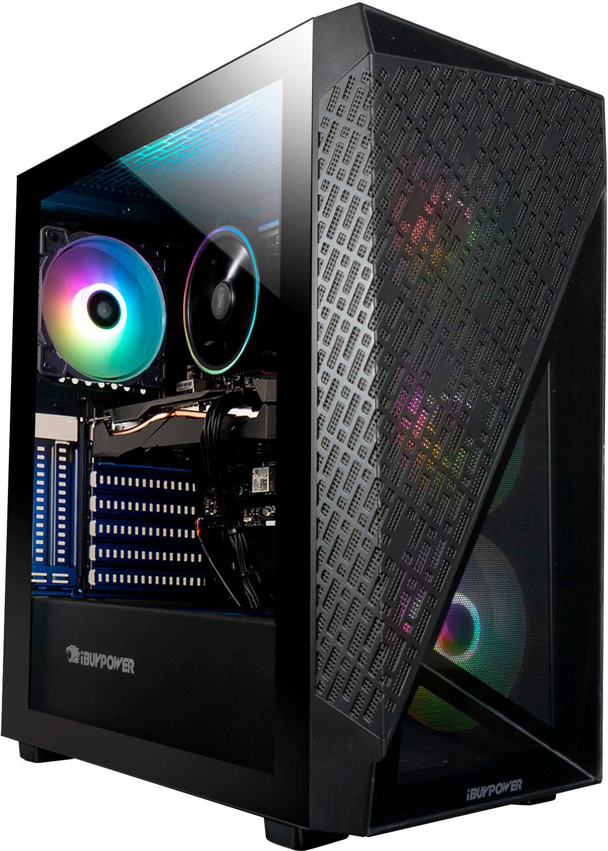 iBUYPOWER SlateMesh Gaming Desktop AMD Ryzen 7 5700 AMD Radeon RX