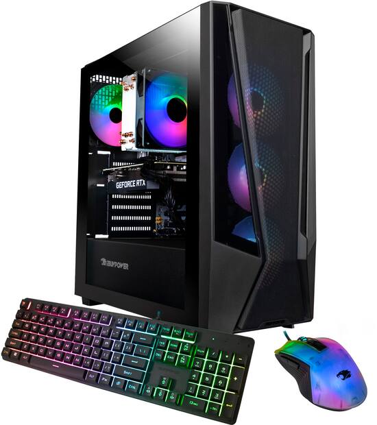 iBUYPOWER TraceMesh Gaming Desktop Intel Core i7 13700F NVIDIA GeForce RTX 4060 8GB 16GB DDR5 RAM 1TB NVMe SSD Black TraceMeshI7N4602 Best Buy