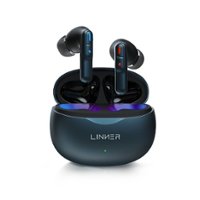 LINNER - Nova Lite OTC Bluetooth Hearing Aids with Noise Canceling and Volume Control - Blue - Front_Zoom