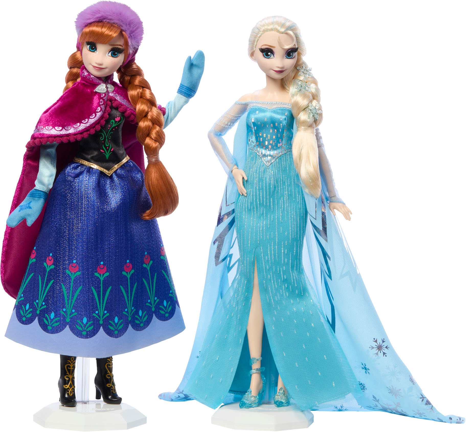 2-Pack Frozen 2 Magical Elsa & Singing Anna Dolls