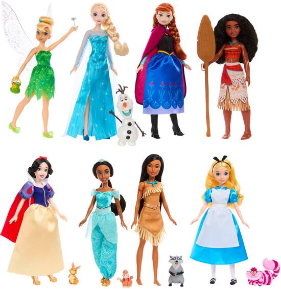 Disney princess 2024 full doll set