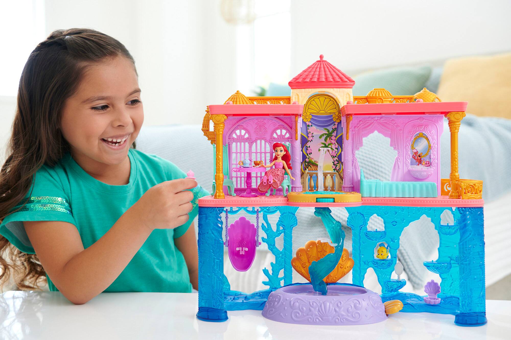 Disney Princess Ariel's Land Sea Castle Playset Multicolor HLW95
