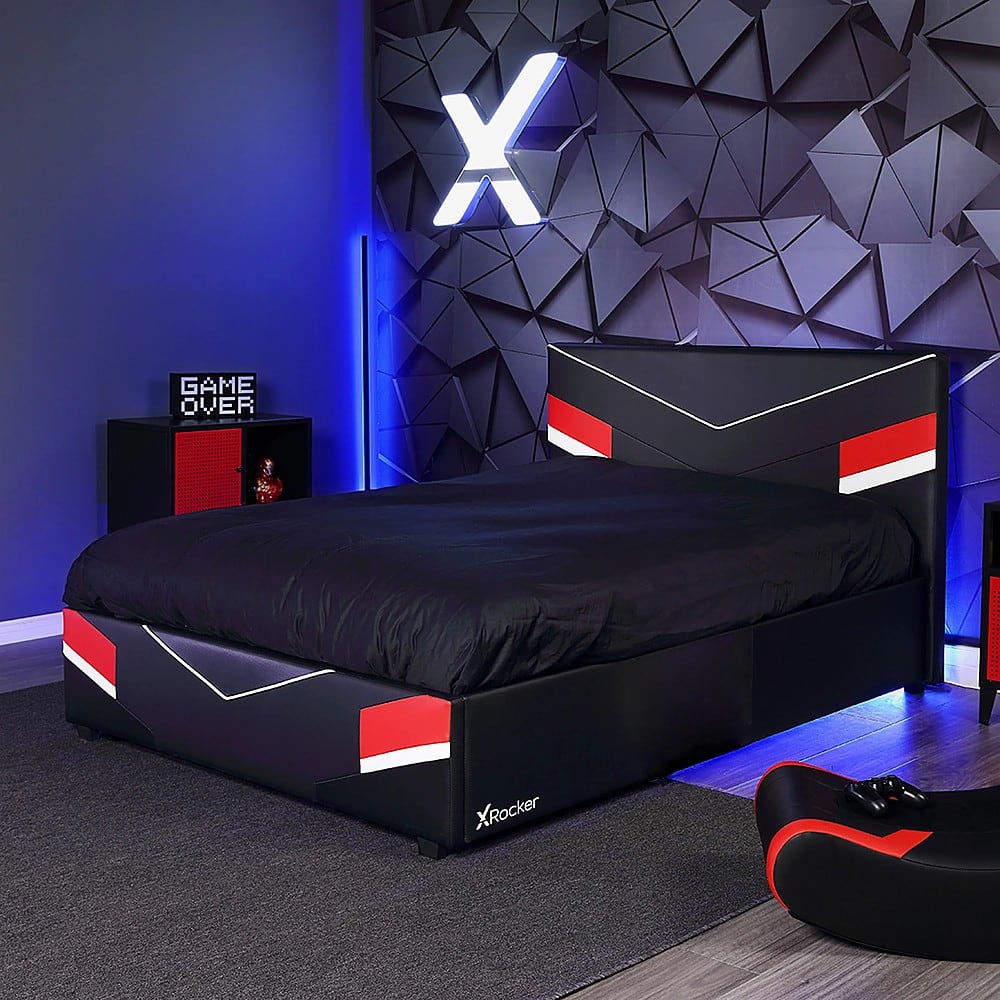 X Rocker – Orion eSports Full Gaming Bed Frame – Black/Red Sansujyuku sansujyuku.com