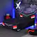 Angle. X Rocker - Orion eSports Full Gaming Bed Frame - Black/Red.