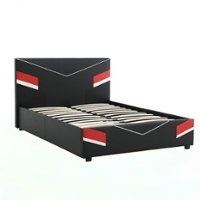 X Rocker - Orion eSports Full Gaming Bed Frame - Black/Red - Front_Zoom