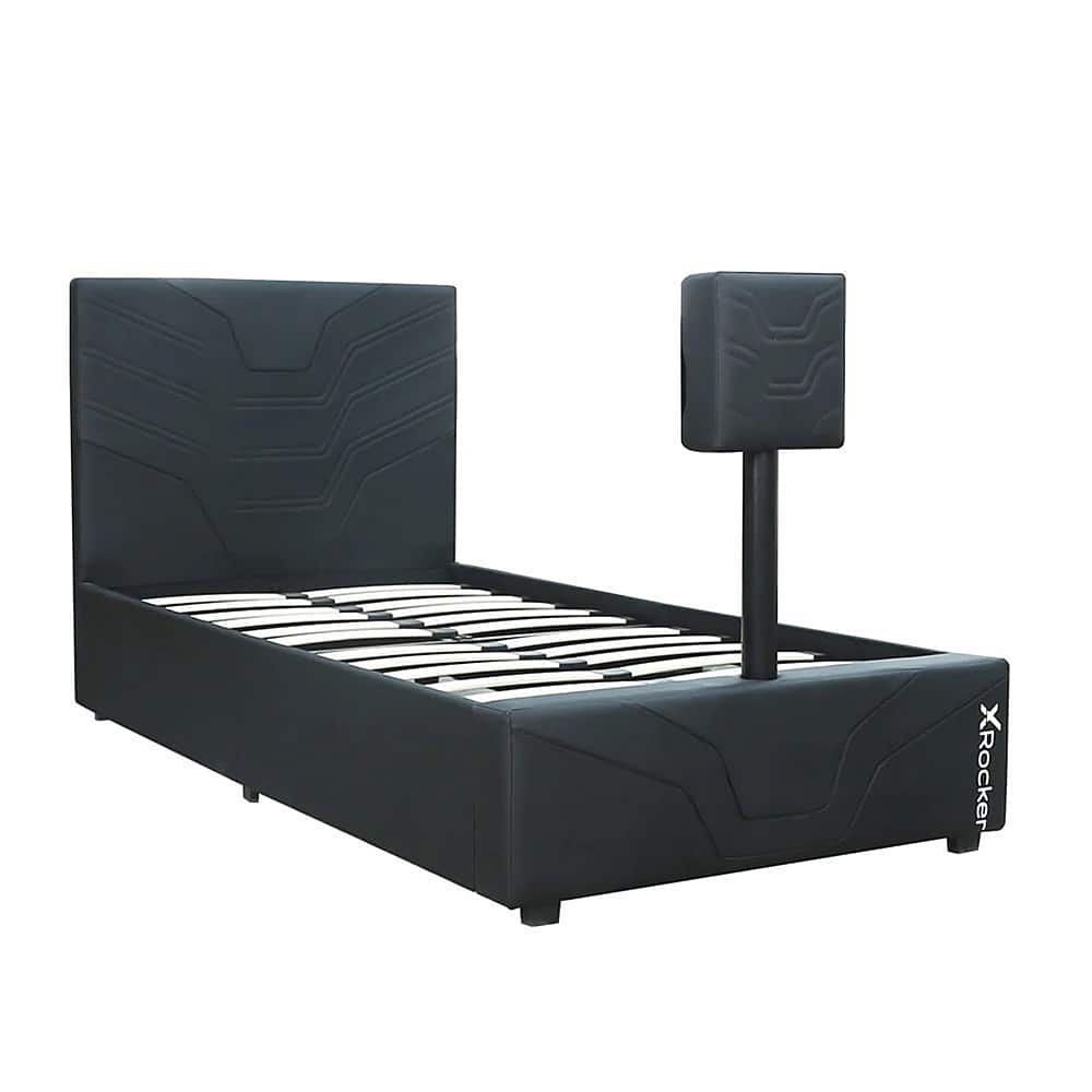X Rocker - Oracle Twin Gaming Bed with TV Mount - Black - Front_Zoom