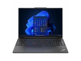 Lenovo - ThinkPad E16 Gen 1 16" Laptop - i7-1355U with 16GB Memory - 512GB SSD - Black - Front_Zoom