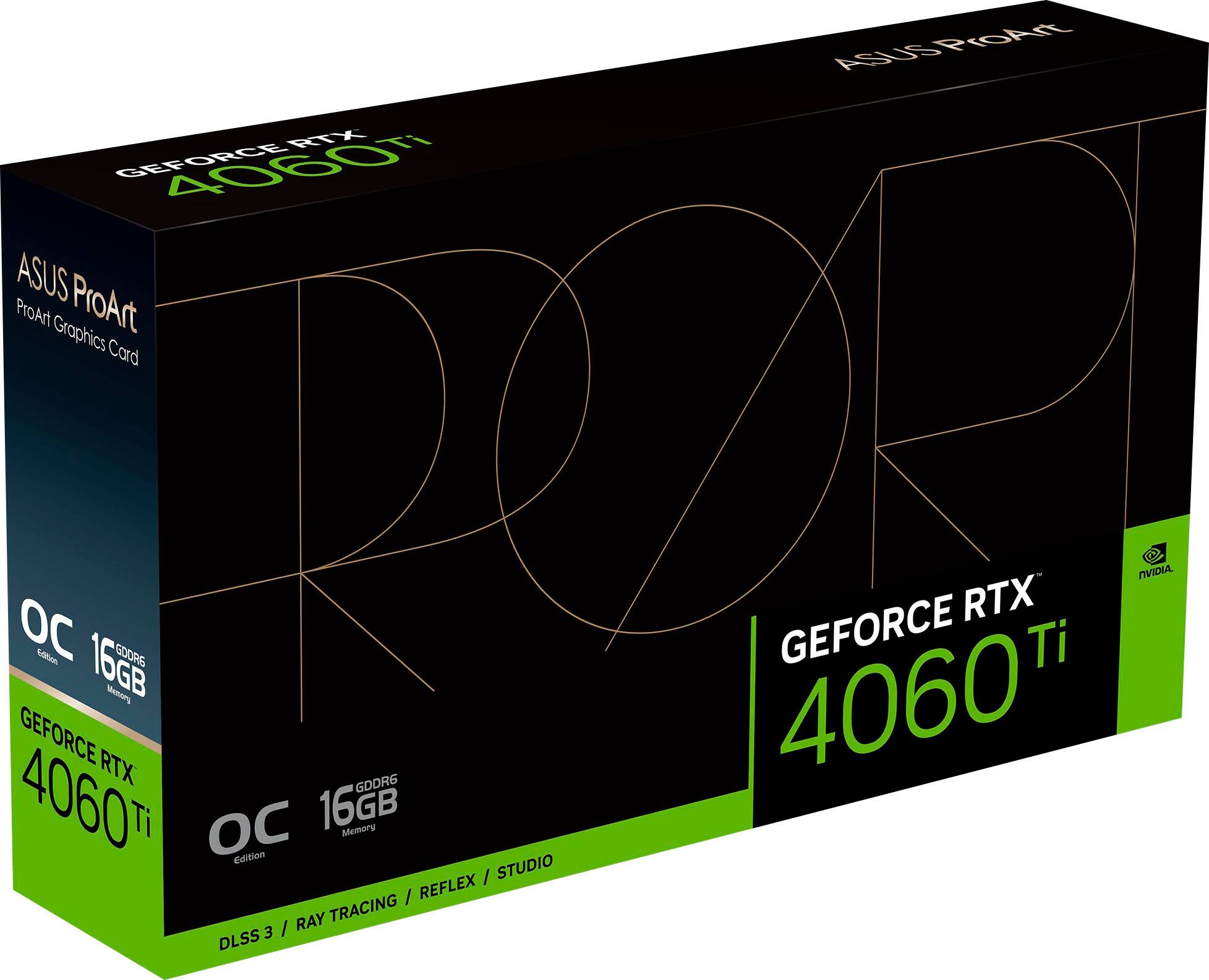 ASUS ProArt GeForce RTX 4060 Ti 16GB OC Edition Video Card - Pangoly