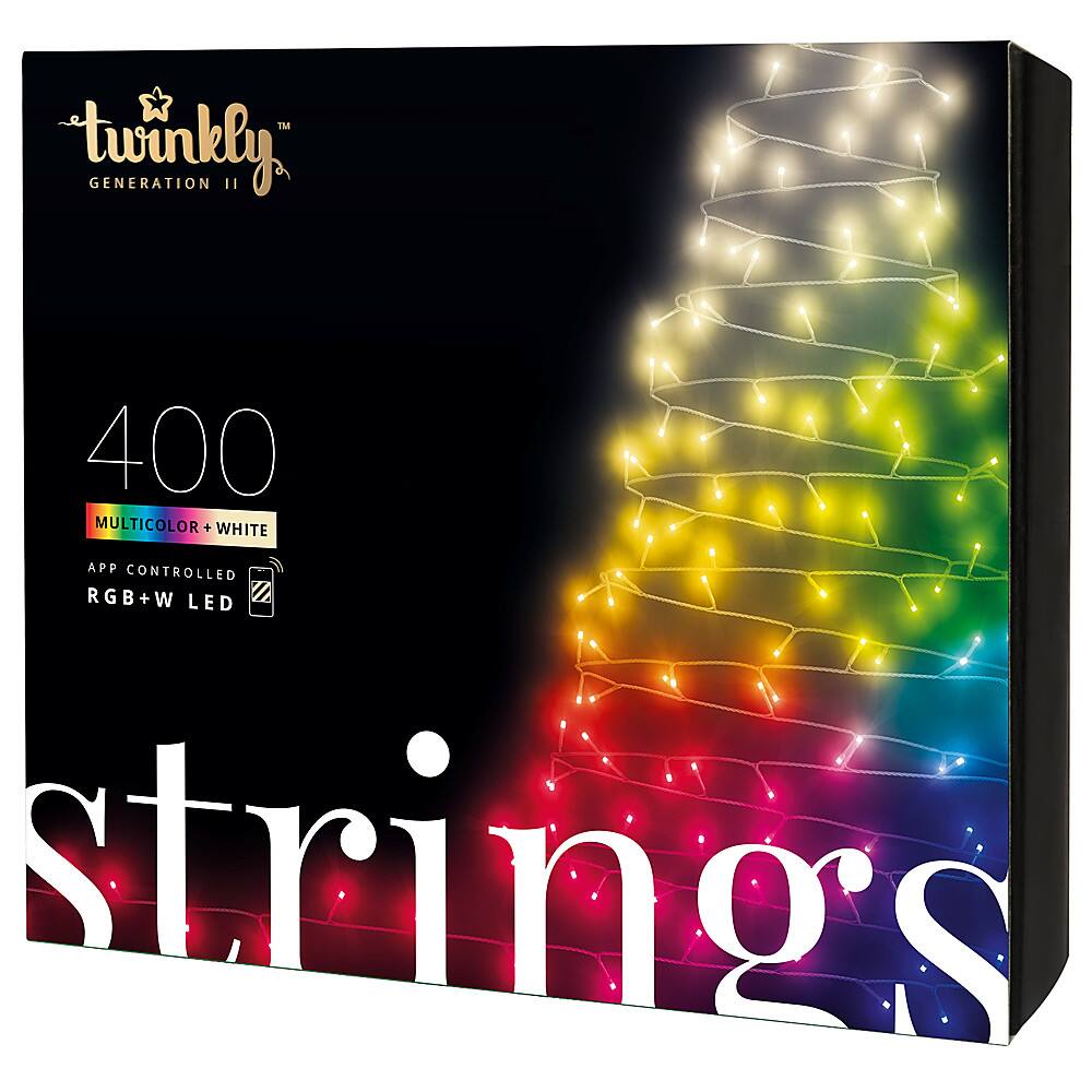 Front. Twinkly - Smart Light Strings Special Edition 400 RGB+W LED Gen II, 105 ft - Multi.