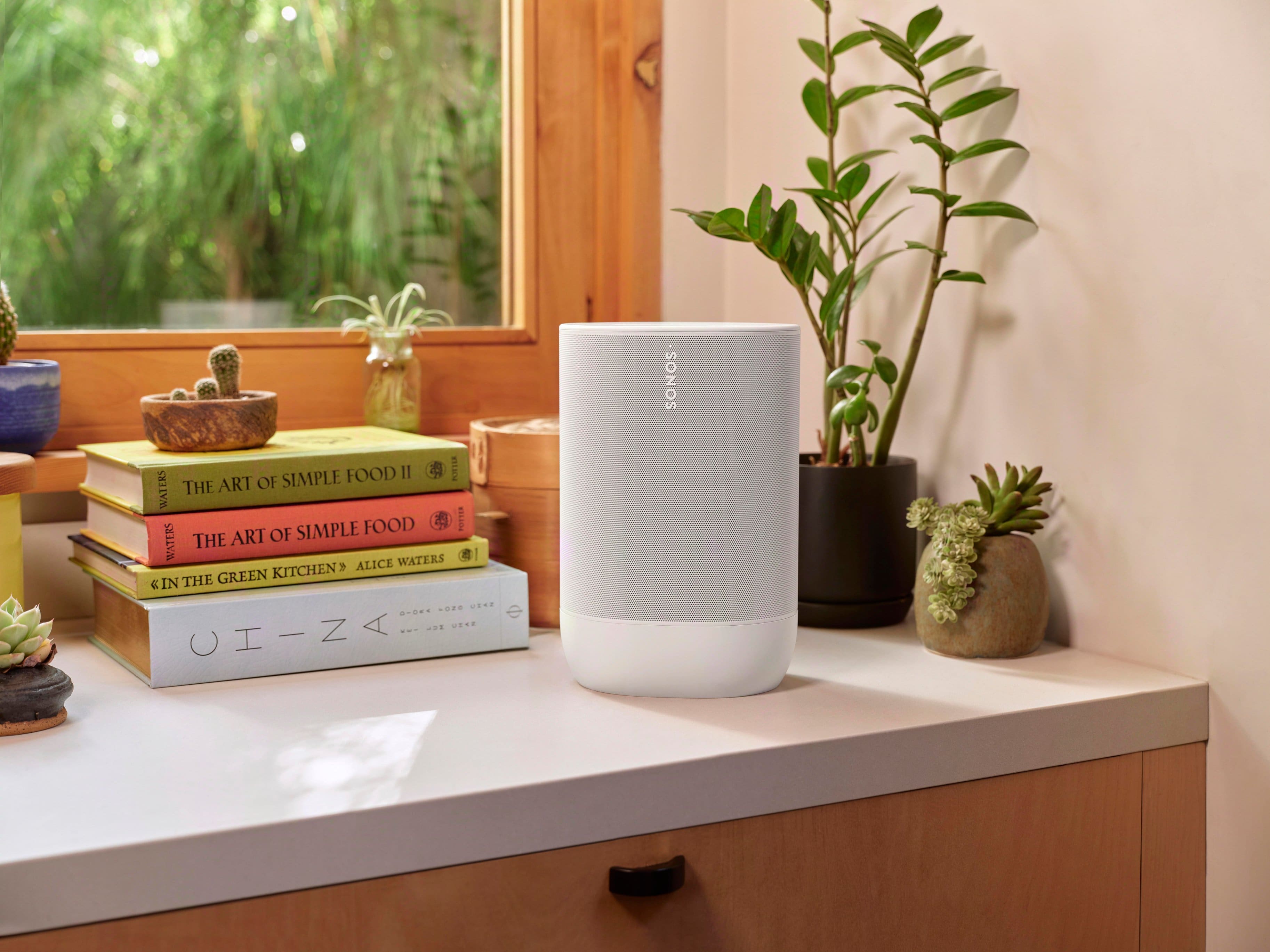 Alt View 17. Sonos - Move 2 Speaker (Each) - White.