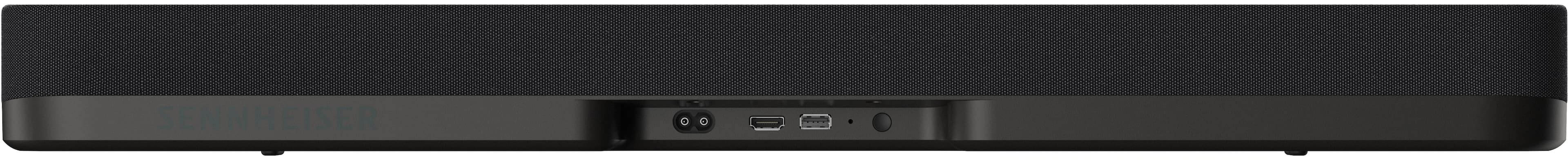 Back. Sennheiser - AMBEO Soundbar Mini Compact Device with Adaptive Features and Multiple Connectivity - Black.