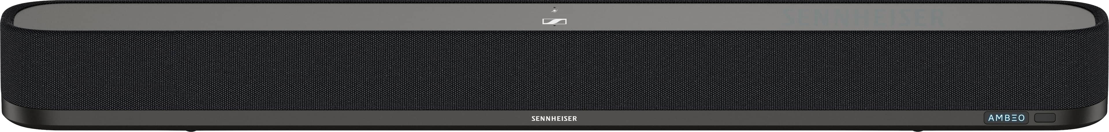 Front. Sennheiser - AMBEO Soundbar Mini Compact Device with Adaptive Features and Multiple Connectivity - Black.