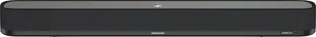 Front. Sennheiser - AMBEO Soundbar Mini Compact Device with Adaptive Features and Multiple Connectivity - Black.
