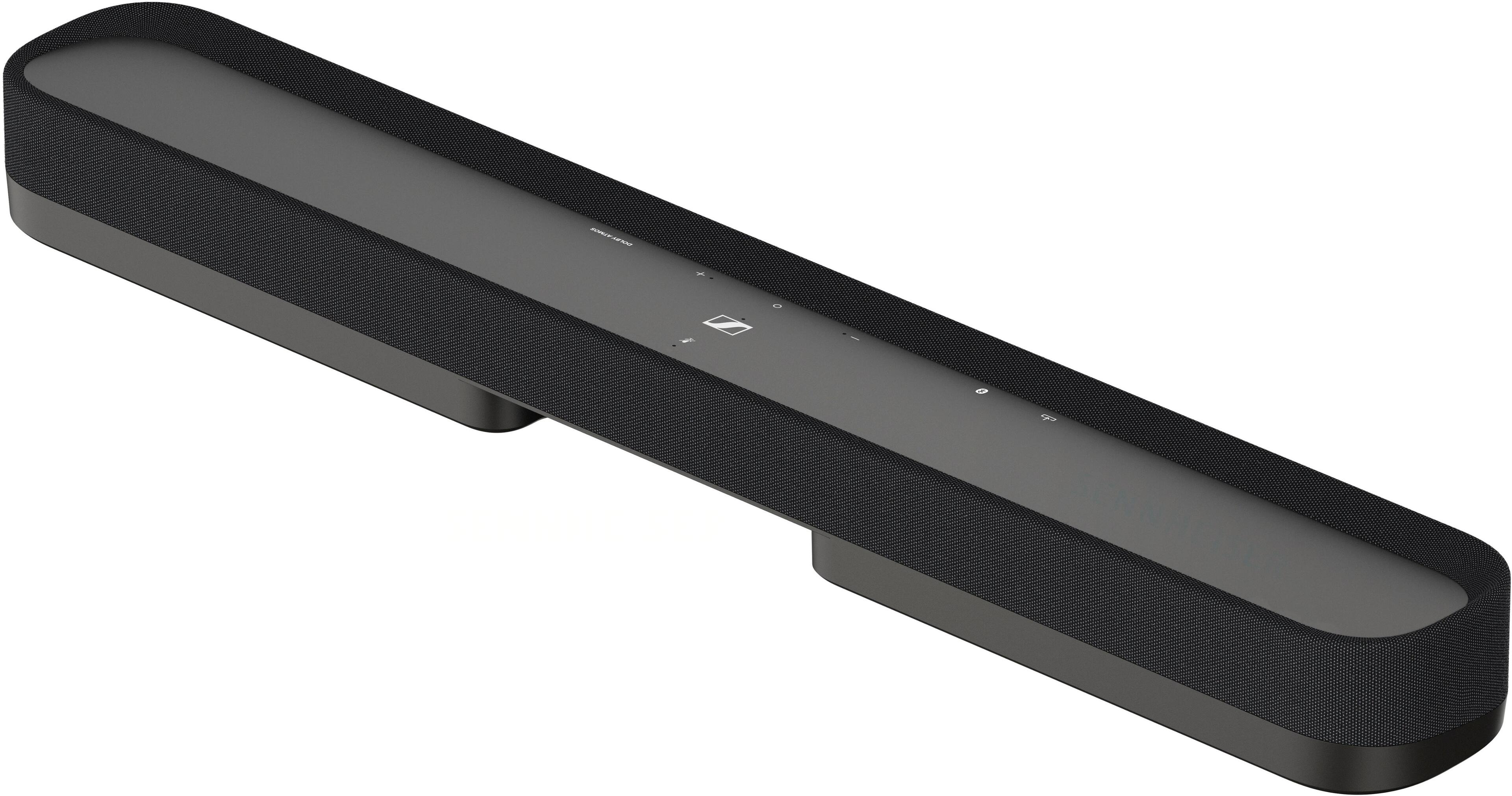 Left. Sennheiser - AMBEO Soundbar Mini Compact Device with Adaptive Features and Multiple Connectivity - Black.