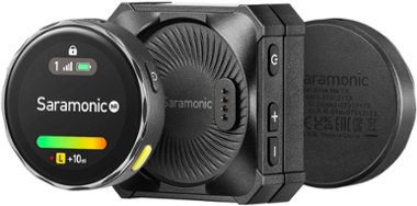 Saramonic - Blink Me 2-Person Smart Wireless Mic System w/ Touchscreen, Customizable Transmitters & Recording - Front_Zoom