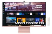 Samsung - 27" M80C 4K UHD Smart Monitor with Streaming TV and SlimFit Camera Included - Pink - Front_Zoom