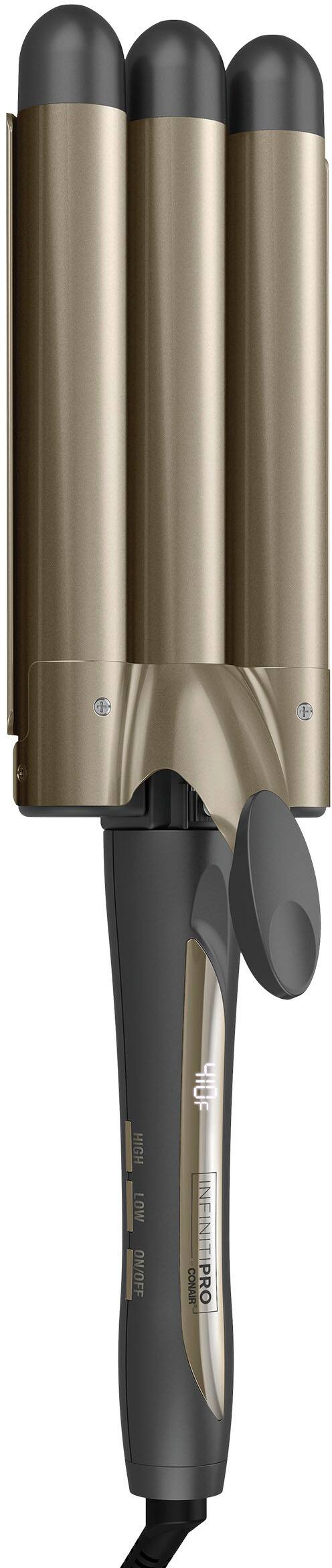 Alt View 12. Conair - InfinitiPRO Tourmaline Ceramic Triple Barrel Waver - Gray.
