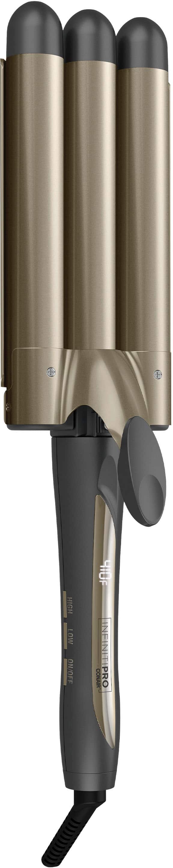 Alt View 13. Conair - InfinitiPRO Tourmaline Ceramic Triple Barrel Waver - Gray.