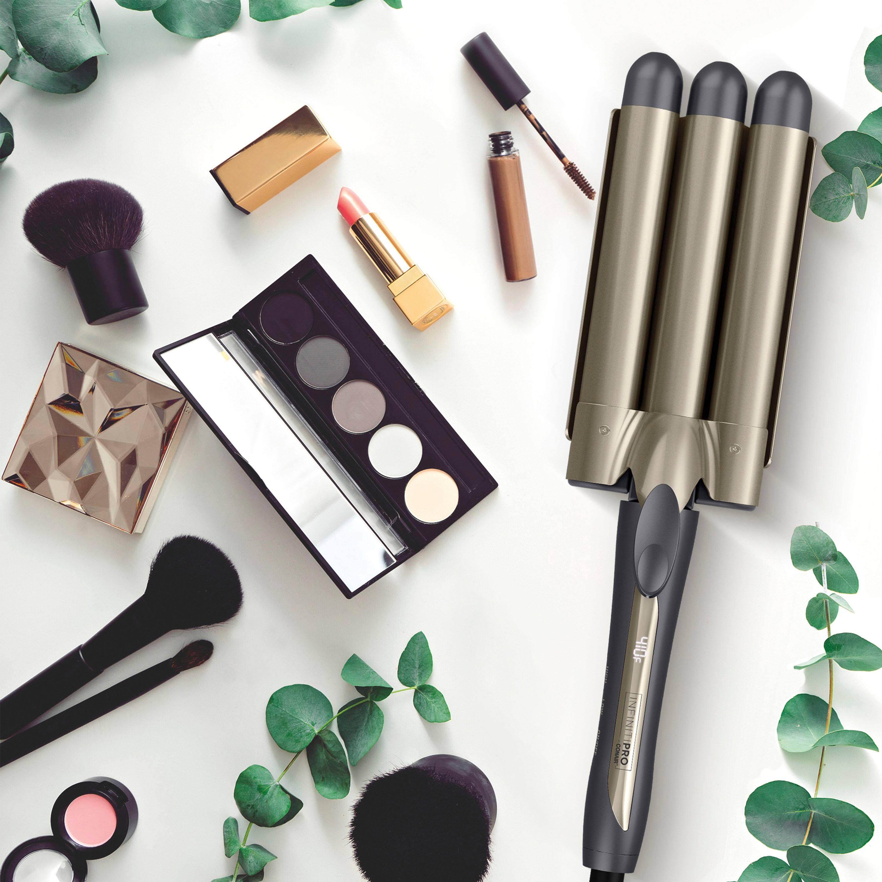 Alt View 18. Conair - InfinitiPRO Tourmaline Ceramic Triple Barrel Waver - Gray.