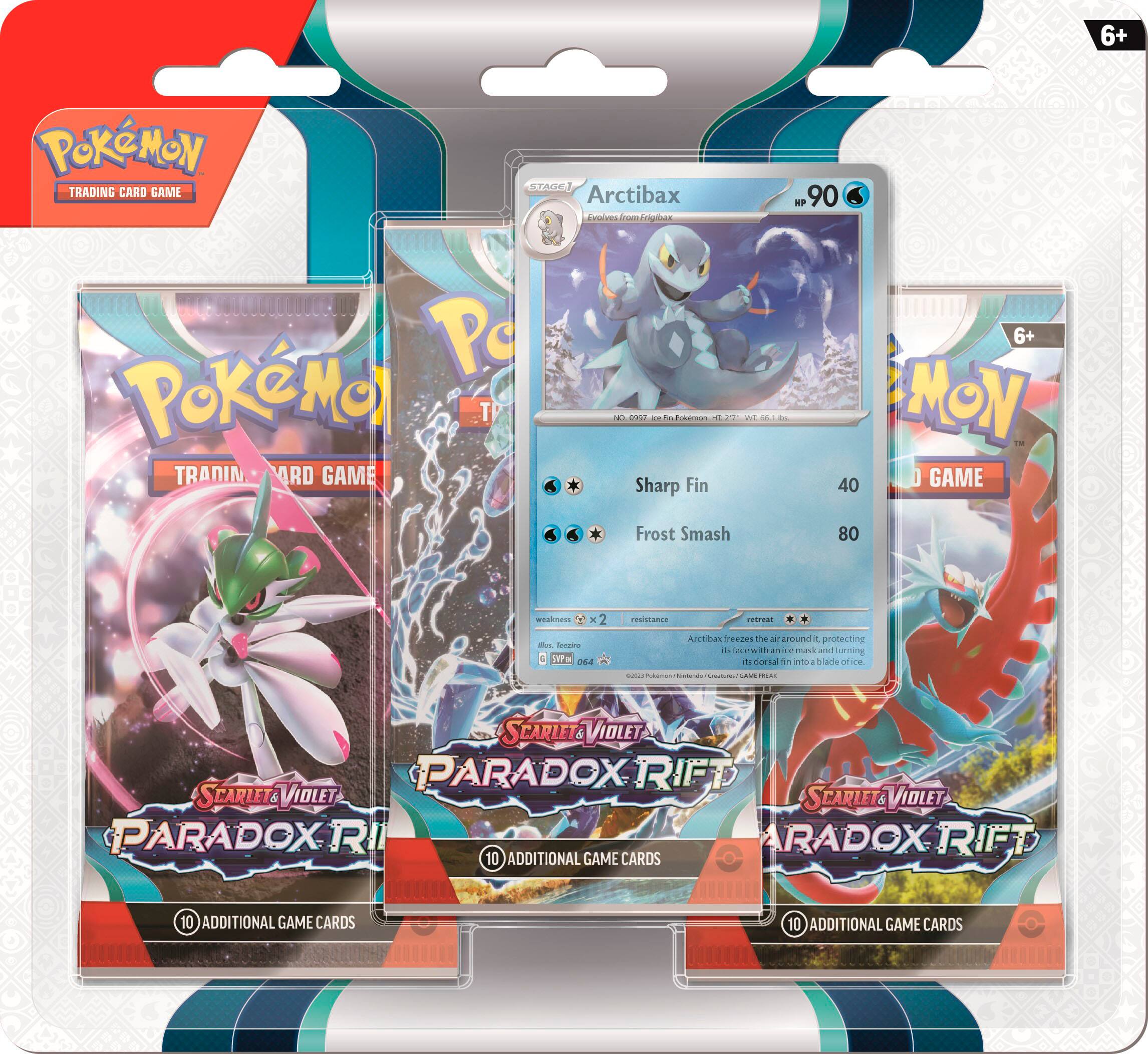 Left. Pokémon - Trading Card Game: Scarlet & Violet - Paradox Rift 3pk Booster - Styles May Vary.