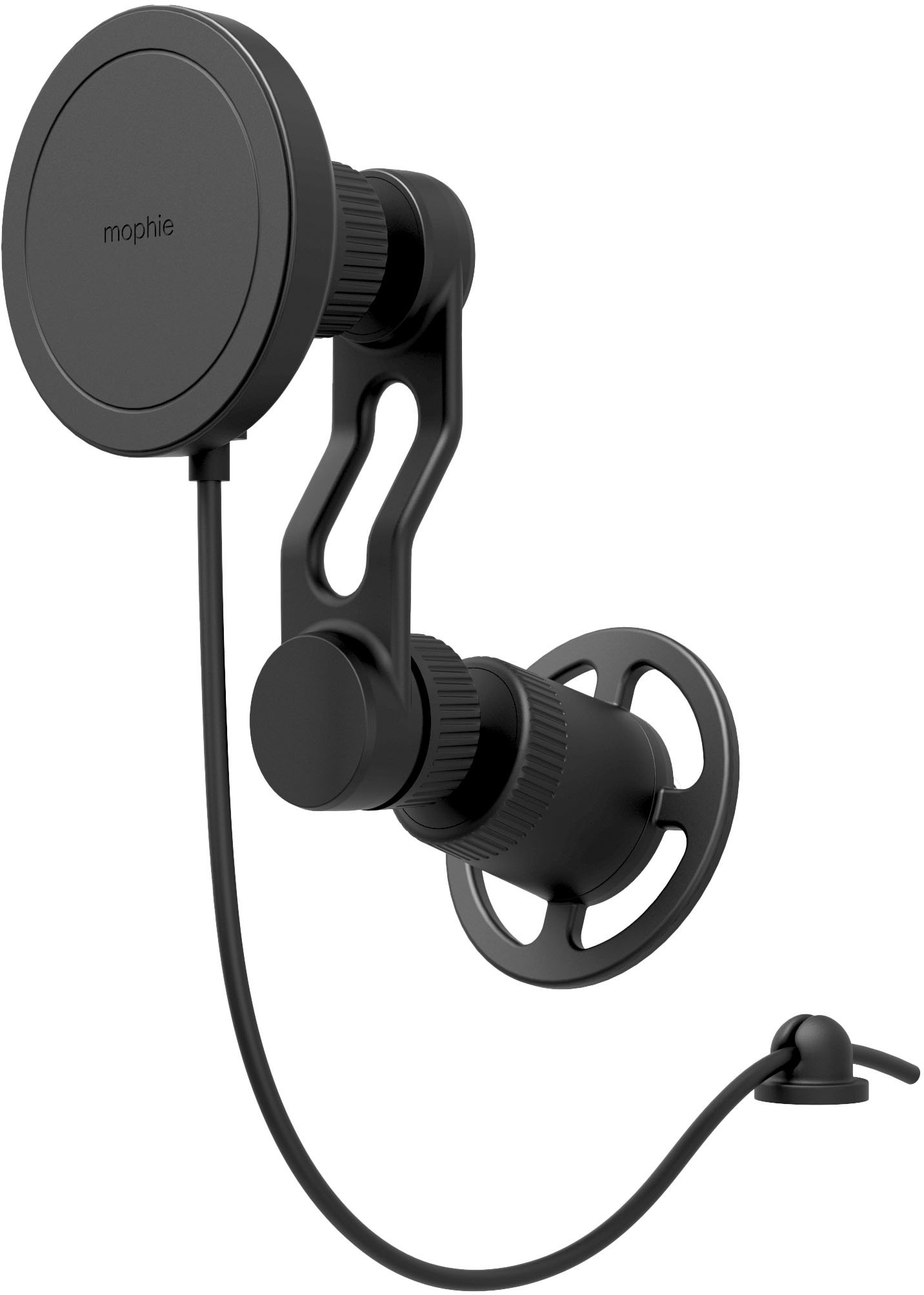 Mophie Snap+ Wireless Black Charging Vent Mount with Adjustable Arm | Best Buy