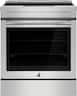 JennAir - 30 in. Wide 4 Elements RISE Series 6.4 Cu. Ft. Slide-In Electric Induction Range with Magnetic Induction - Stainless Steel