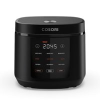 Cosori - 5.0-Quart Rice Cooker - Black - Front_Zoom