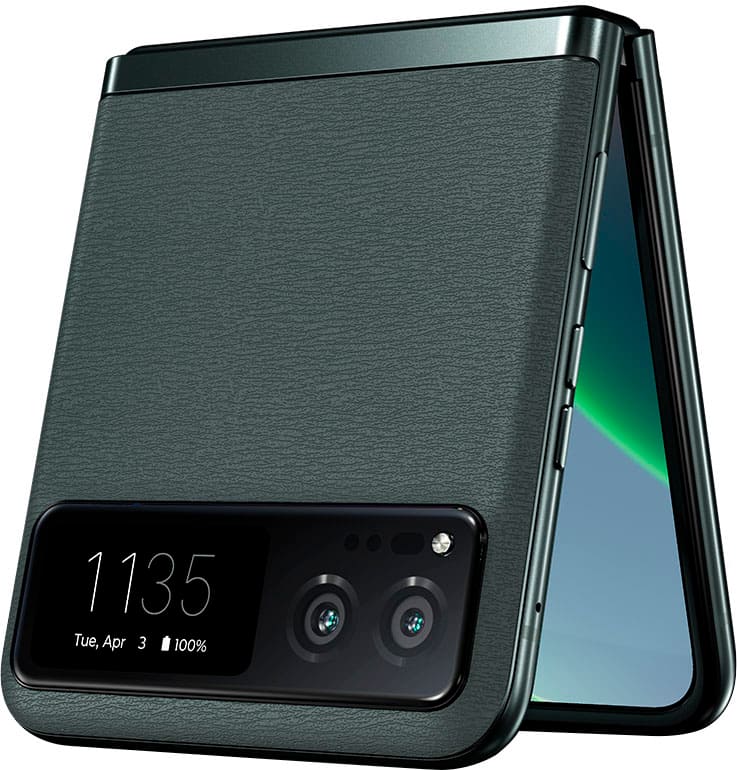 Alt View 1. Motorola - razr 2023 128GB (Unlocked) - Sage Green.