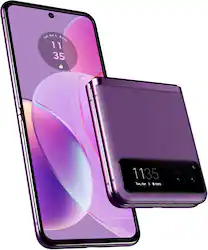 Motorola - razr 2023 128GB (Unlocked) - Summer Lilac - Front_Zoom