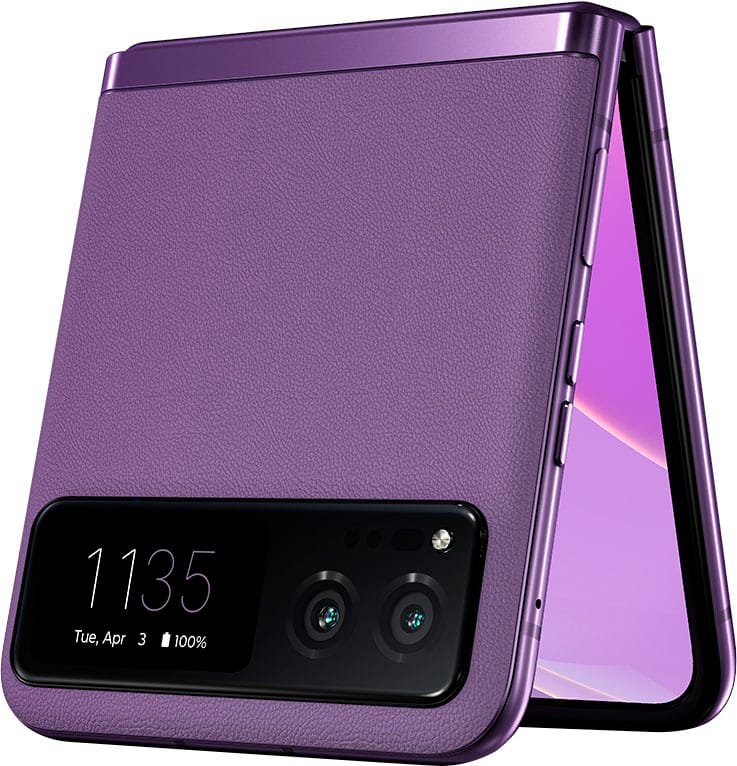 Alt View 1. Motorola - razr 2023 128GB (Unlocked) - Summer Lilac.